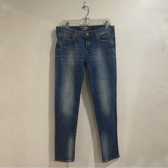 Rerock For Express Mid Rise Skinny Jeans Sz 30 - Picture 2 of 14